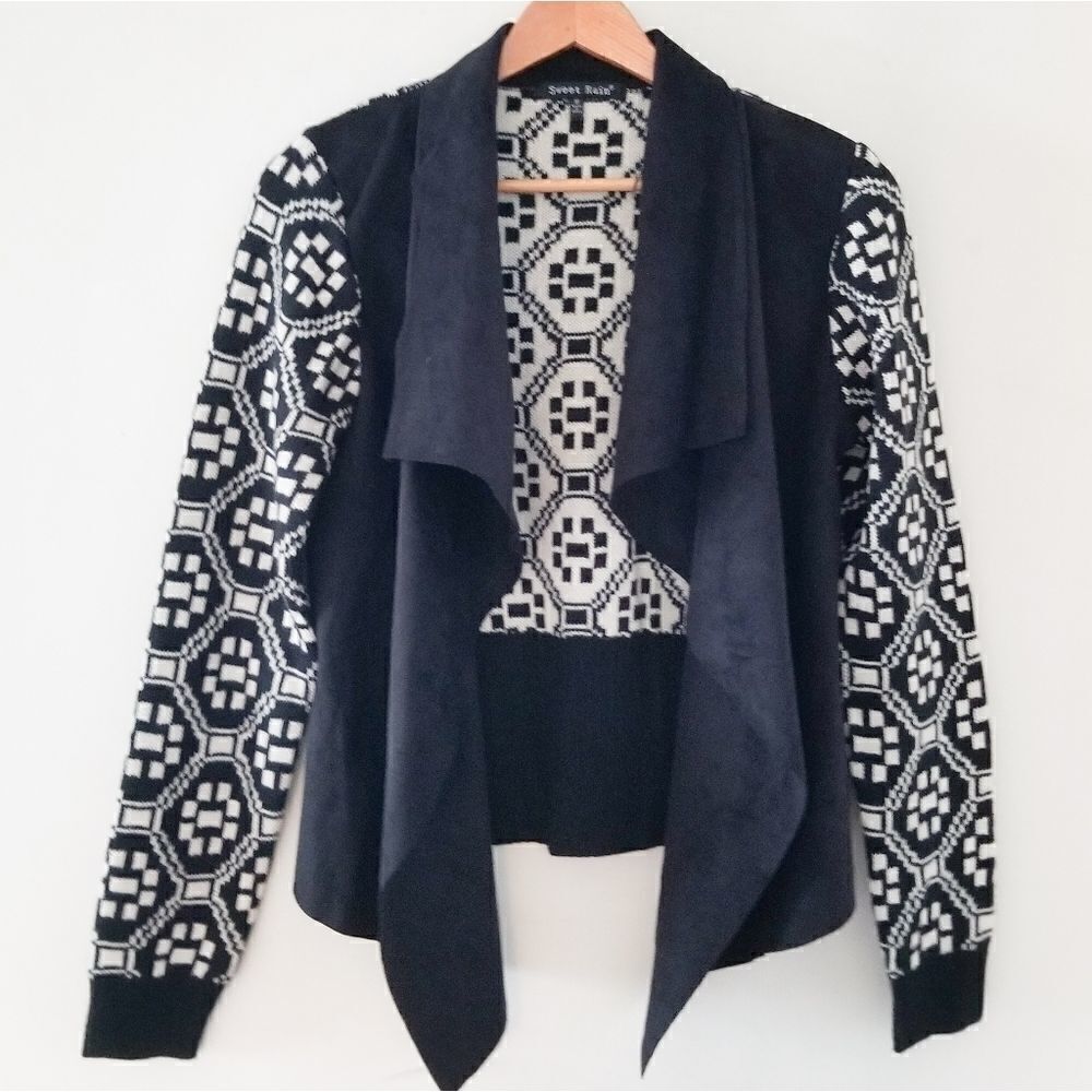 Sweet Rain cardigan waterfall front